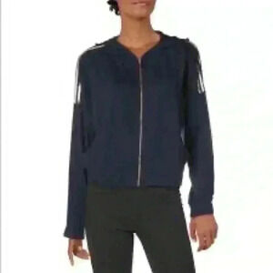 SPLENDID METALLIC STRIPED DOLMAN SLEEVE HOODED JACKET NEW